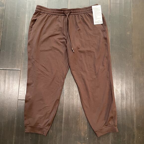 NEW Lululemon Soft Jersey Classic-Fit Jogger Espresso Brown Women's Size 14 - Picture 1 of 3